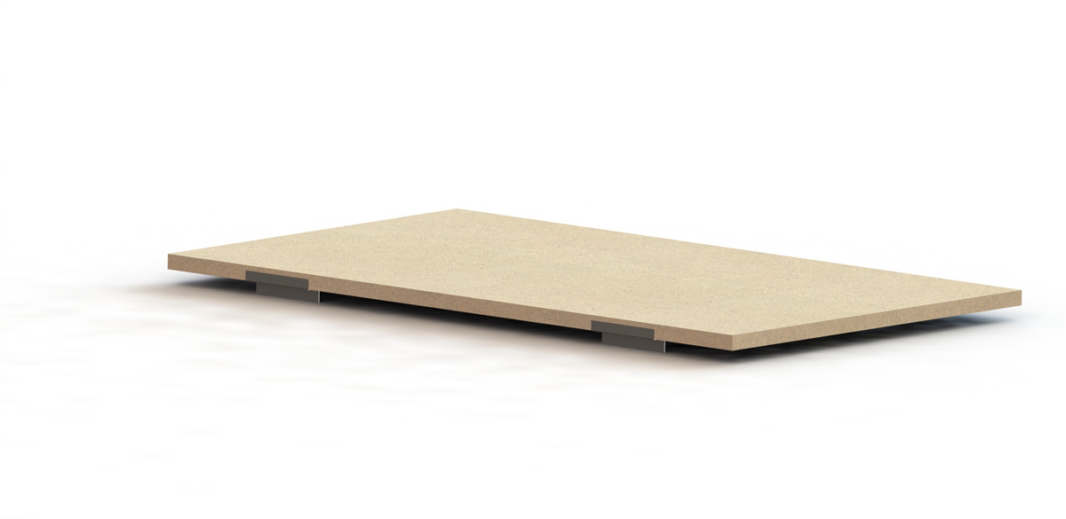 Spanplattenboden | L 1805 x T 1088 x H 38 mm | für Palettenregale Balkenlänge 1825 mm