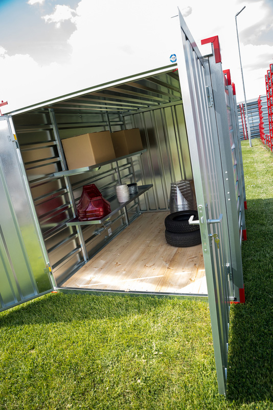 Regalsystem 2 m für Lagercontainer LC