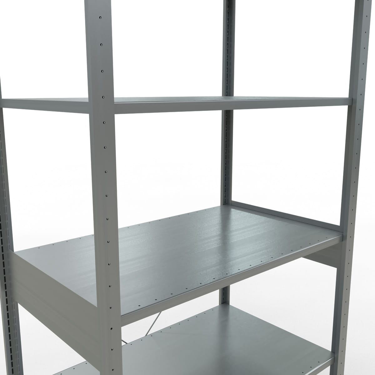 Fachbodenregal SCHULTE | Stecksystem | Grundregal | H 2500 x T 600 x L 1000 mm | 6 Fachböden | Fachlast 150 kg