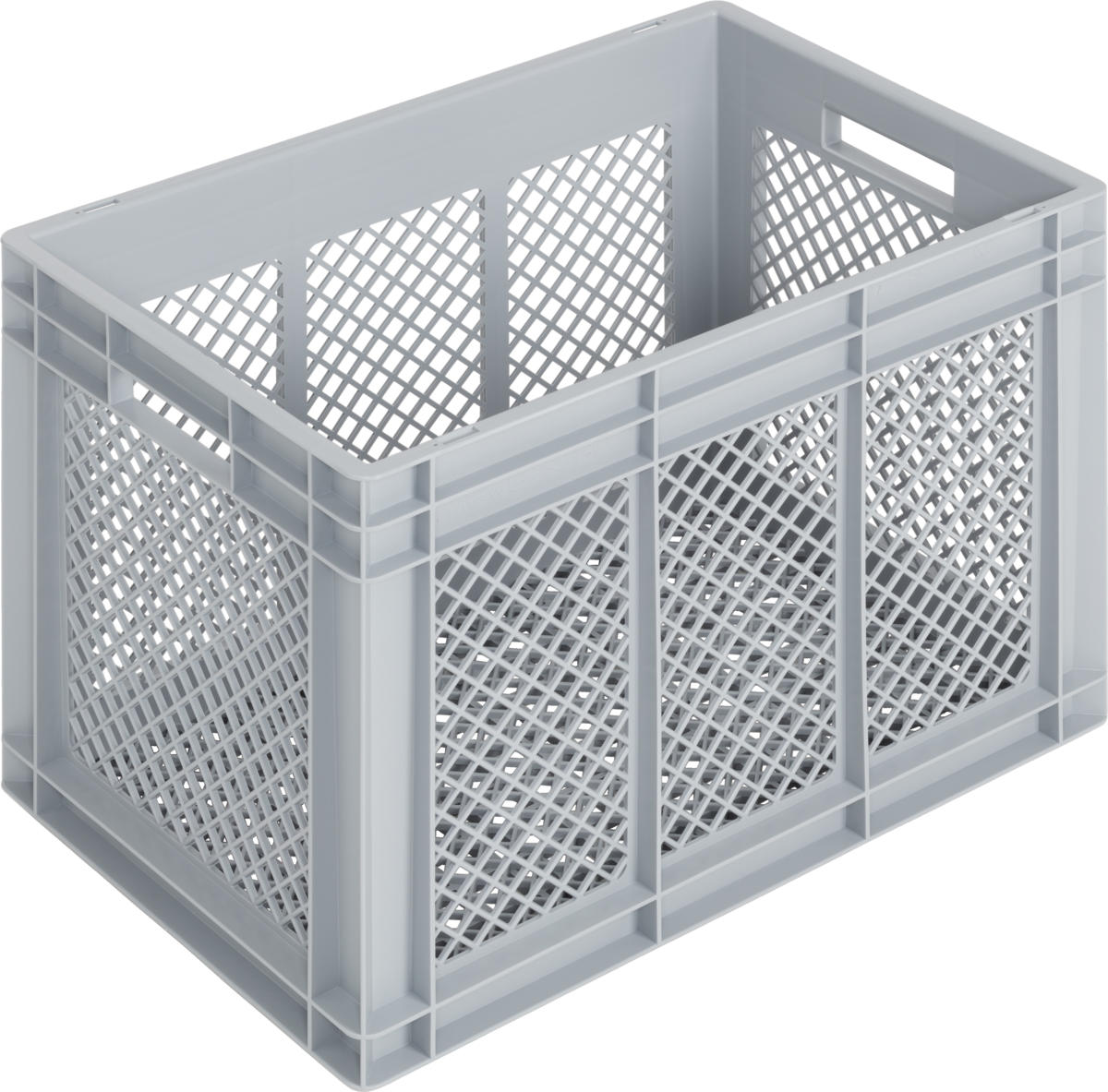 Eurobehälter NEWBOX | 600x400x418 mm | Boden und Seitenwände durchbrochen