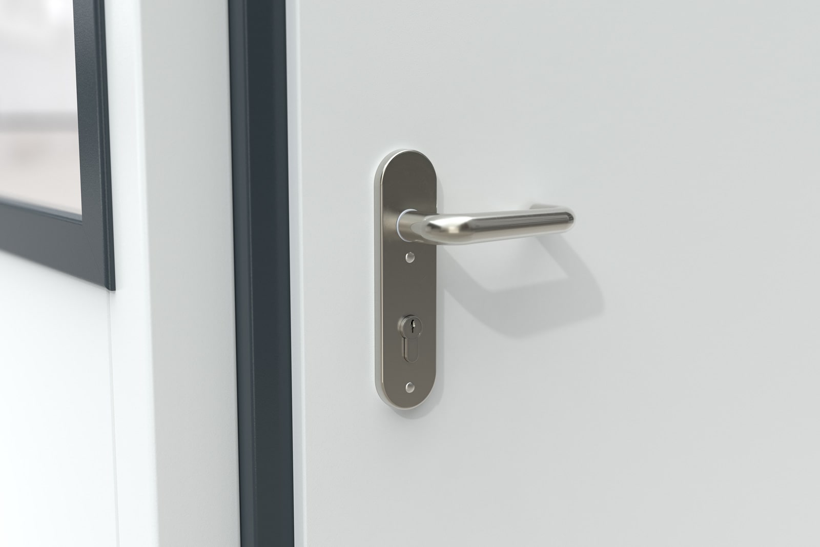 Hallenbüro Meisterbüro Indoor für Lager & Produktion | H 2680 x T 2280 x L 3390 mm | 5 Fenster | 1 Tür