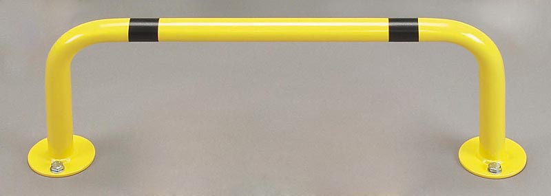 Rammschutz Anfahrschutz | Rammschutzbügel gerade | H 300 x L 750 mm | gelb-schwarz