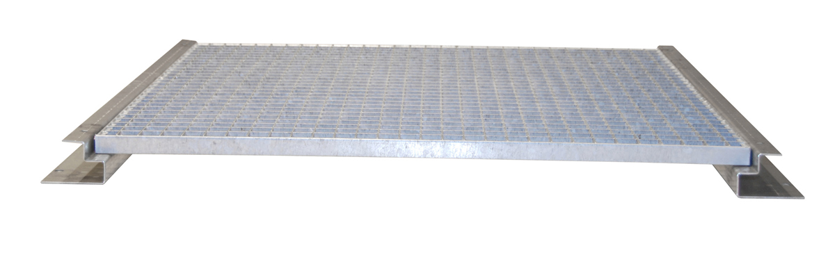 Gitterrostboden für Gasflaschencontainer | Gittercontainer | L 2100 x B 1570 x H 70 mm | feuerverzinkt