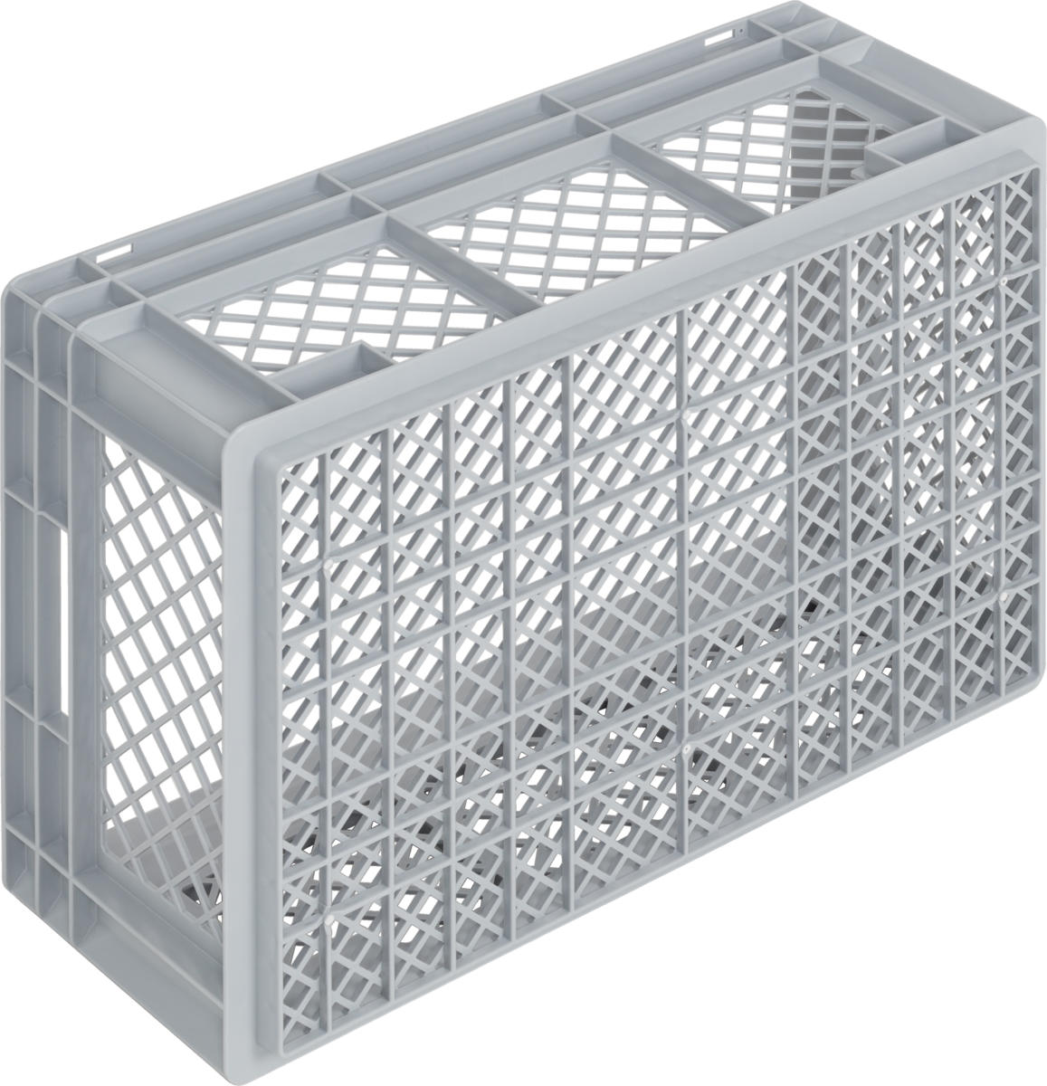 Eurobehälter NEWBOX | 600x400x236 mm | Boden + Seitenwände durchbrochen