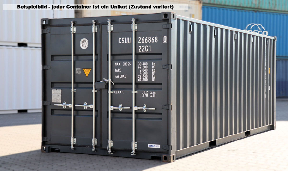Seecontainer 20 Fuß | gebraucht | H 2591 x B 2438 x L 6058 mm