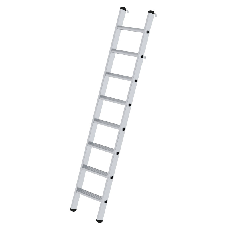 Regalleiter | Aluminium | einhängbar | Arbeitshöhe 3,30 m | einseitig begehbar | 8 Stufen