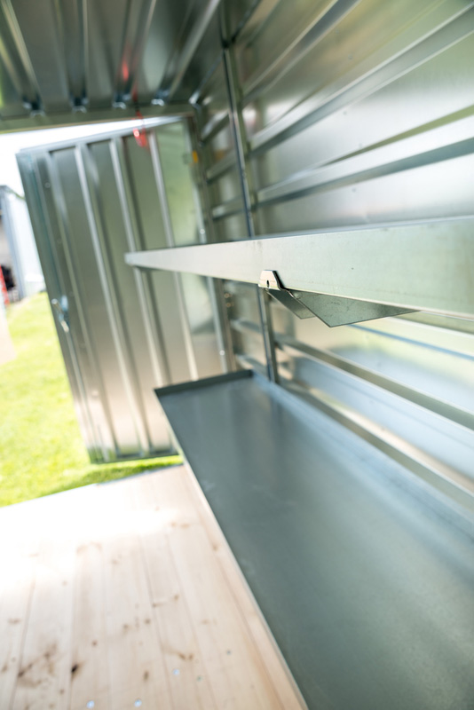 Regalsystem 2 m für Lagercontainer LC