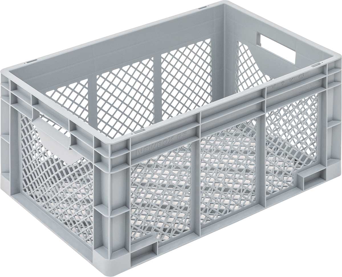 Eurobehälter NEWBOX | 600x400x320 mm | Boden und Seitenwände durchbrochen