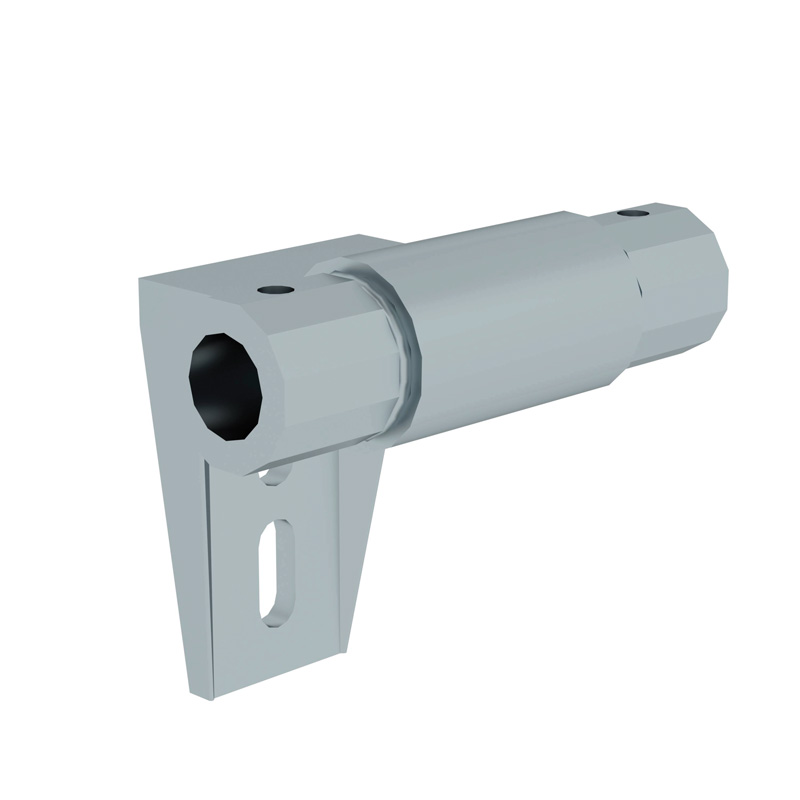Zwischenhalter für Einhängerohr | Regalleitern-Schienenanlage | Breite 100 mm