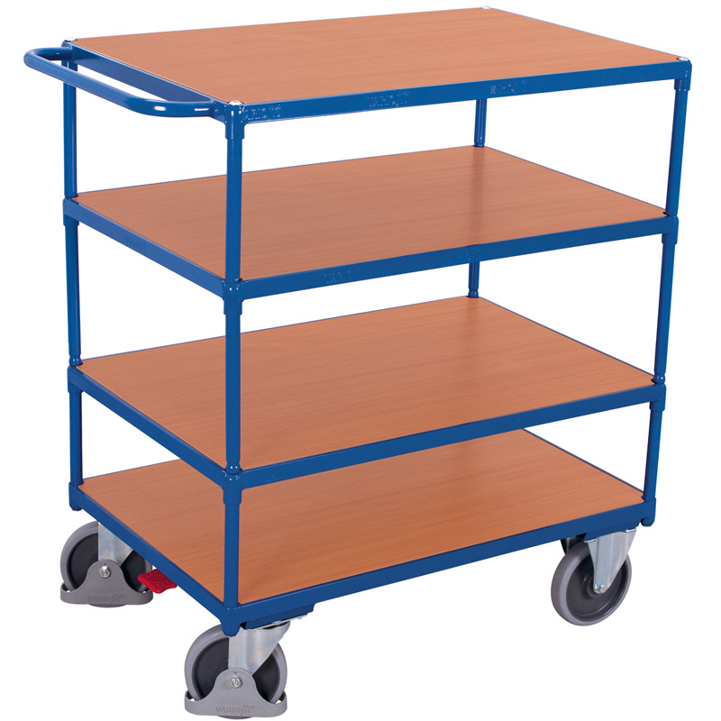 Tischwagen Etagenwagen Transportwagen | 500 kg | H 1235 x T 800 x B 1390 mm | 4 Ebenen