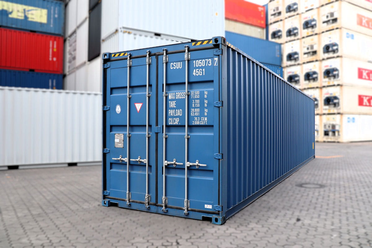 Seecontainer 40 Fuß High Cube | gebraucht | H 2896 x B 2438 x L 12192 mm