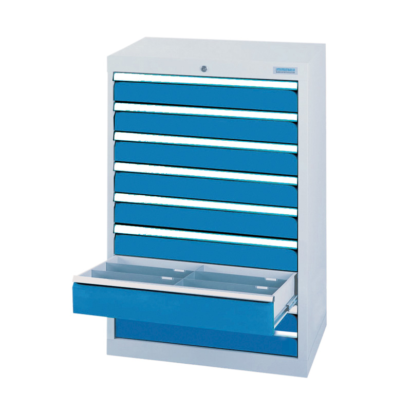 Schubladenschrank Werkstatt | feststehend | H 1019 x T 500 x B 680 mm | 9 Schubladen à H 100 mm