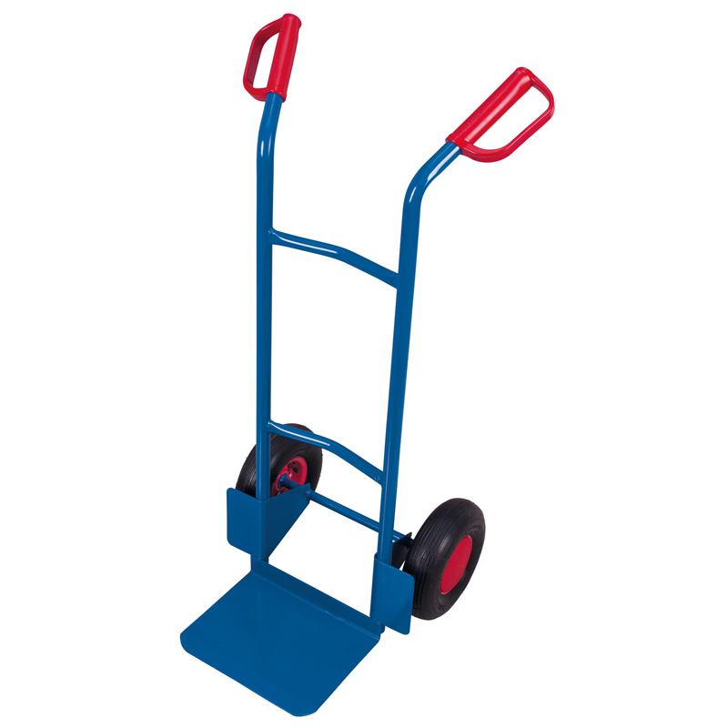 Sackkarre Stahlrohrkarre | 200 kg | H 1105 x T 530 x B 570 mm | Luftbereifung