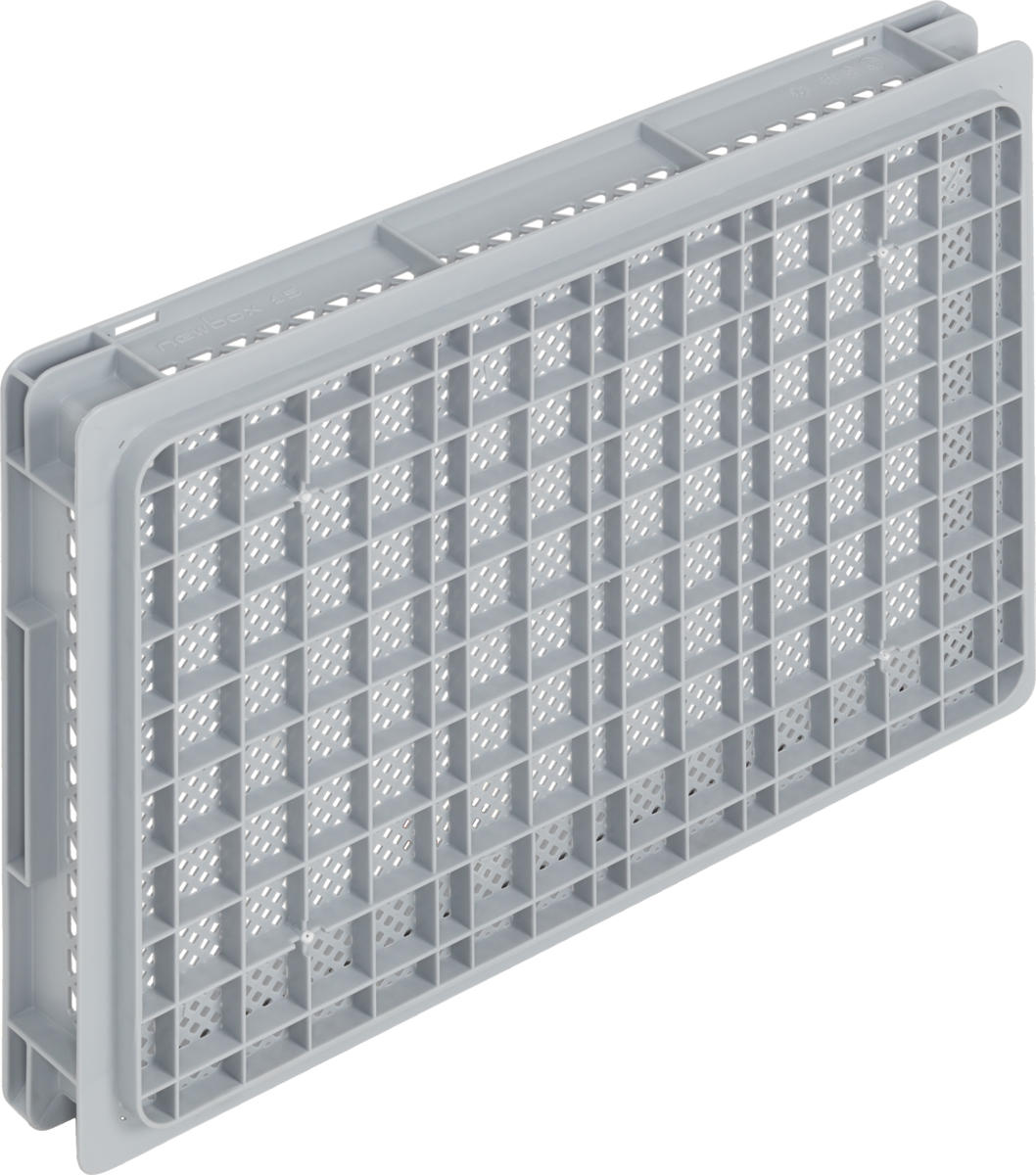 Eurobehälter NEWBOX | 600x400x75 mm | Boden + Seitenwände durchbrochen