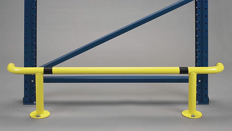 Rammschutz Anfahrschutz | Rammschutzbügel für Regaldurchgänge | H 300 x L 1250 mm | gelb-schwarz