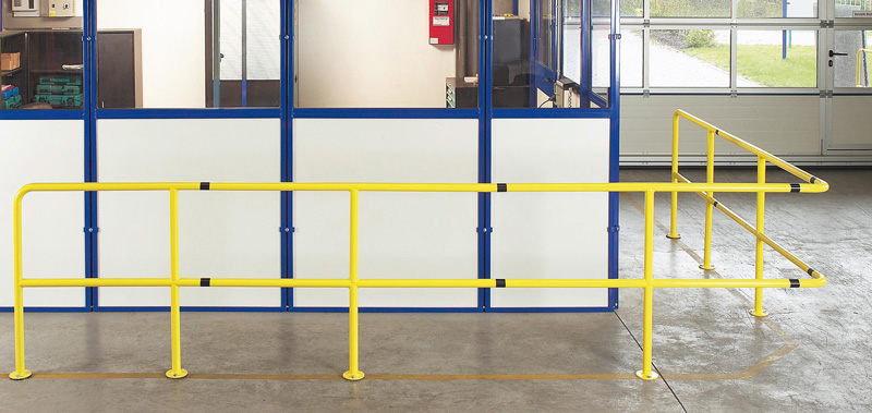 Schutzgeländer | Baukastensystem | Mittelstück H 1000 x L 500 mm | zinkgrundiert/color