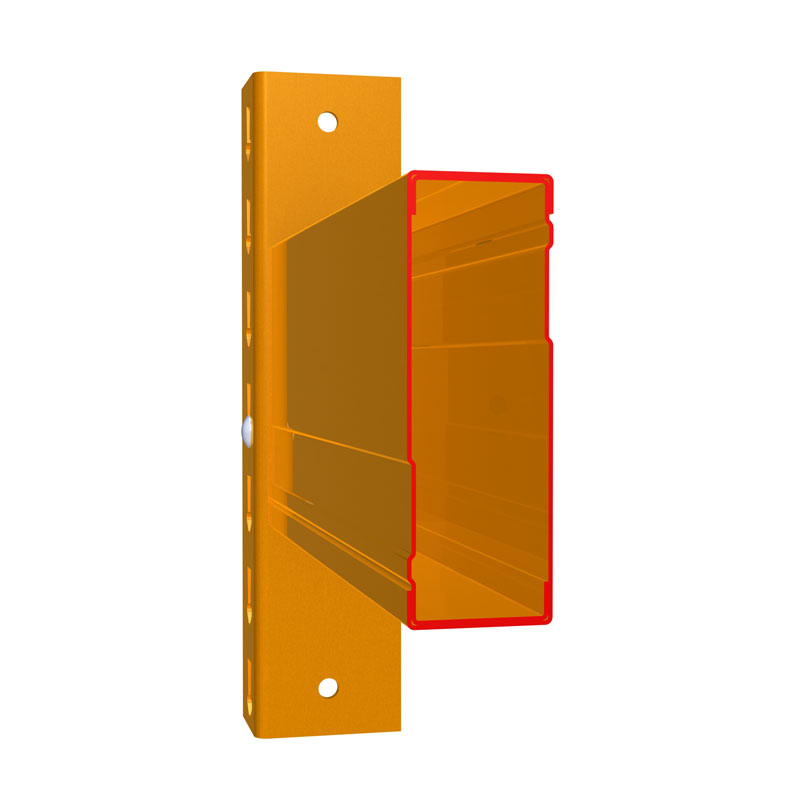 Palettenregal | Anbauregal | H 4000 x T 1100 x L 2830 mm | Fachlast 1000 kg | 5 Ebenen | 15 Palettenstellplätze