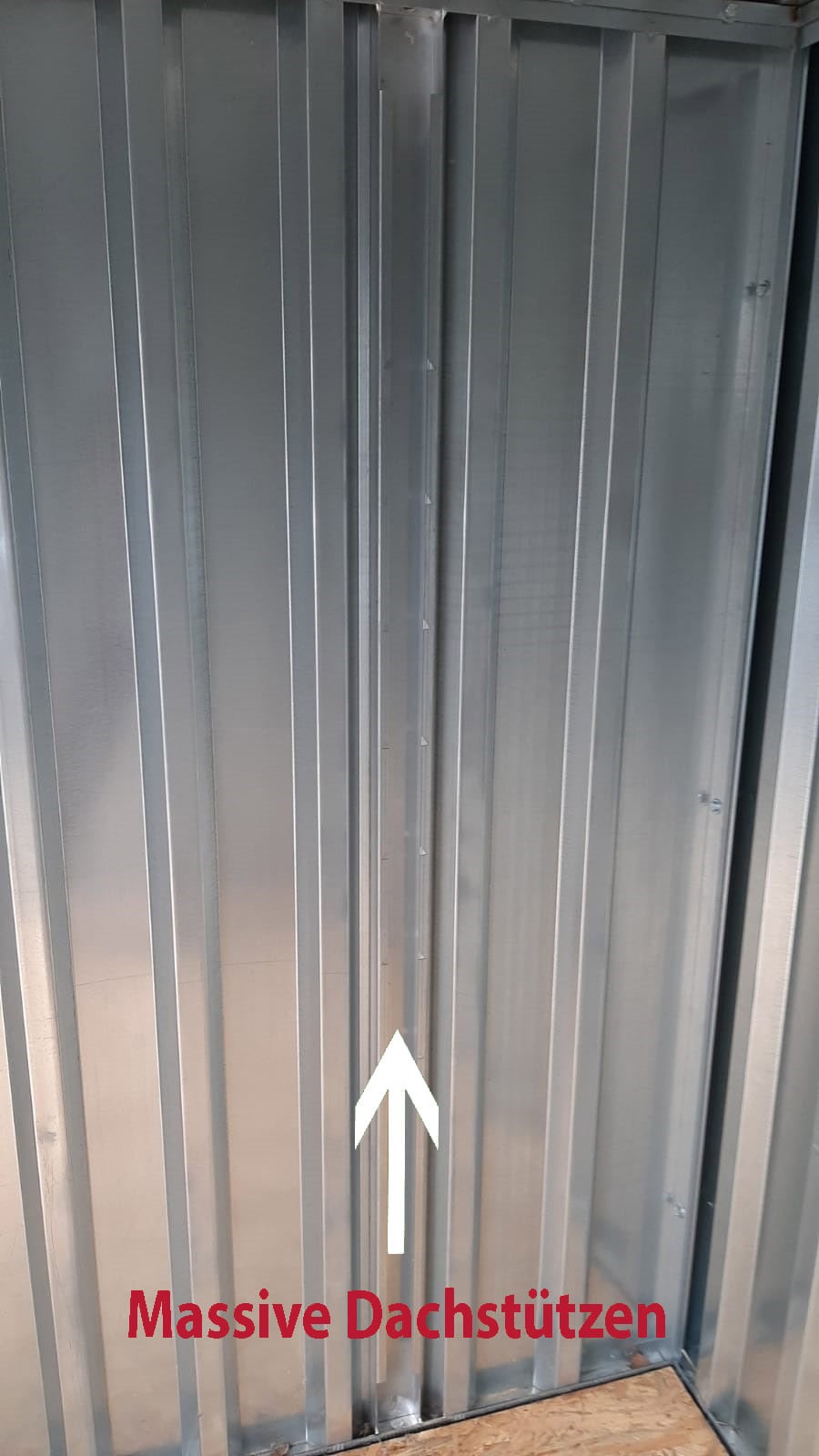Materialcontainer MC5 lackiert RAL 7016 Anthrazitgrau | H 2090 x B 2142 x T 4882 mm | Tür stirnseitig zweiflügelig
