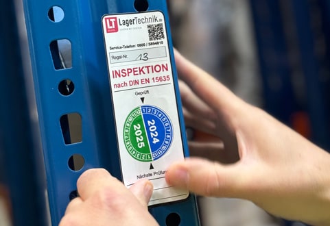 Regalinspektion: Lagertechnik.de Prüfplakette Regalinspektion: Lagertechnik.de Prüfplakette