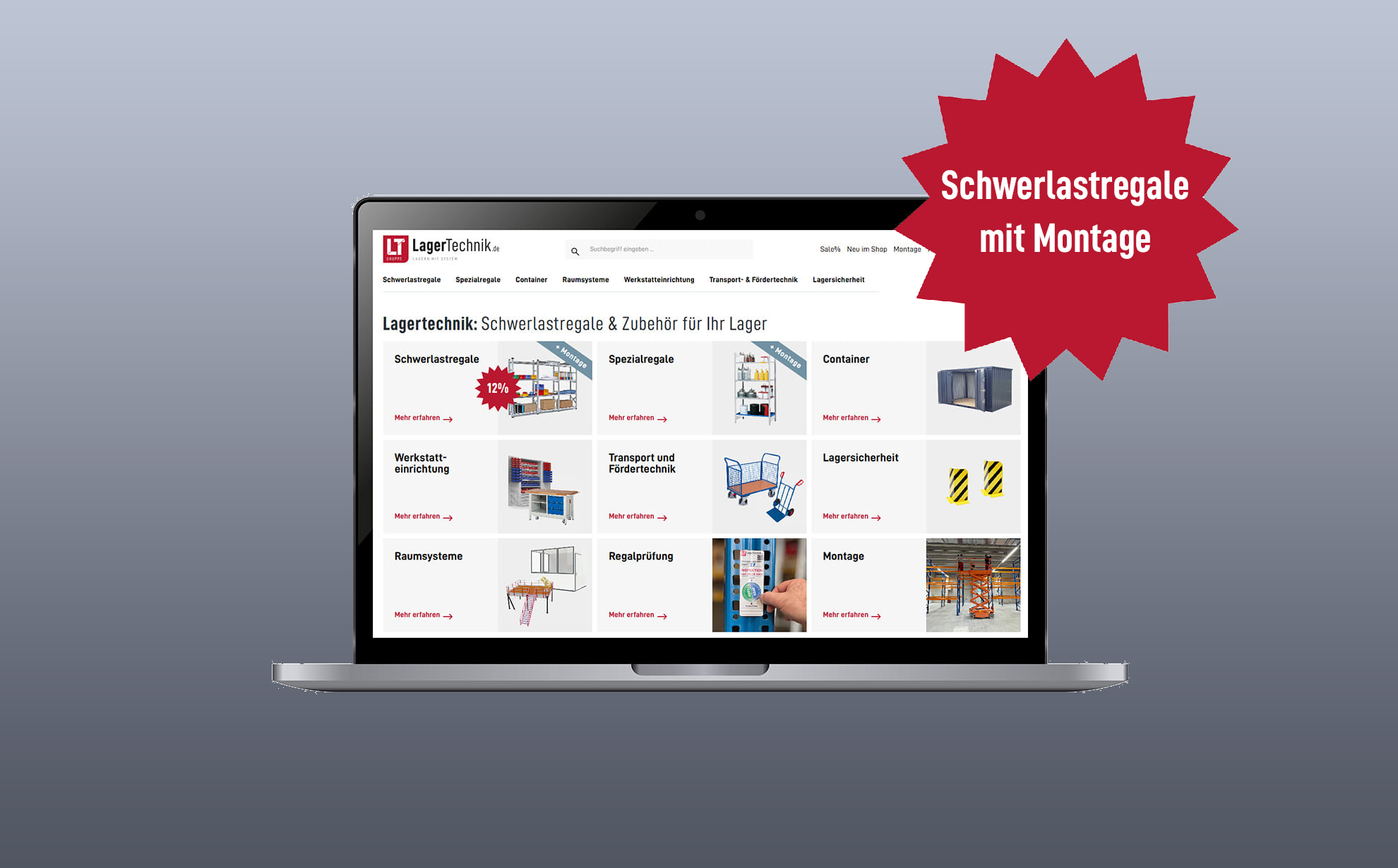 Lagertechnik-Shop, Schwerlastregale und Zubehör für das Lager