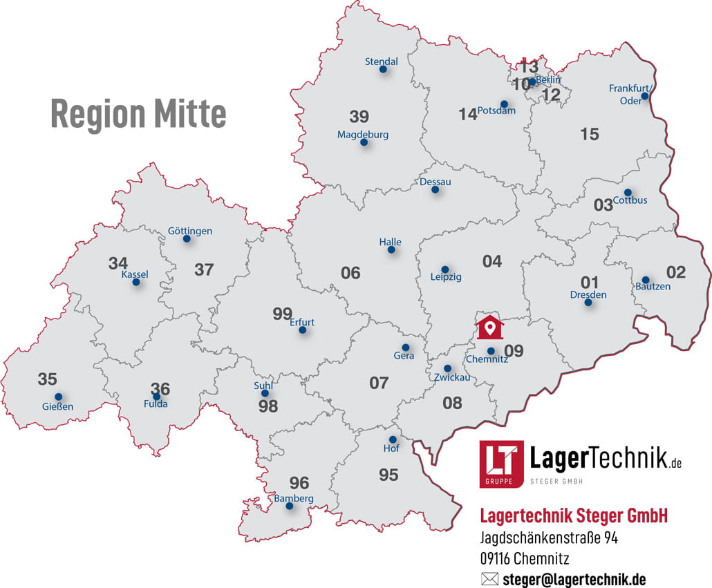 PLZ-Mitte-Kontaktf-1WZ-B1030px Lagertechnik.de Region Mitte Postleitzahlgebiete